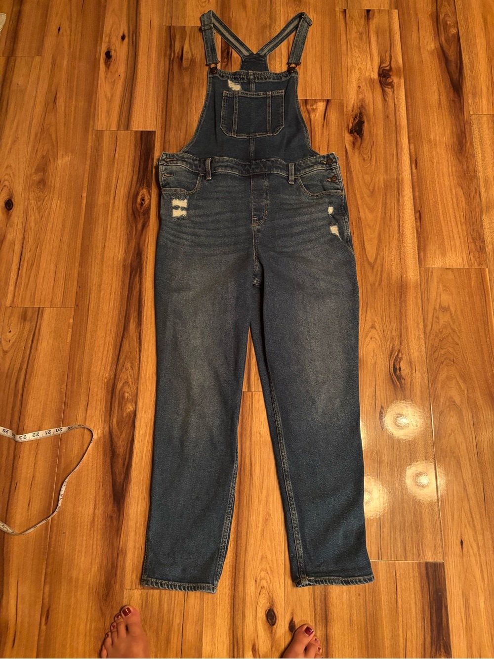 Hollister Dark Blue Denim Overalls
